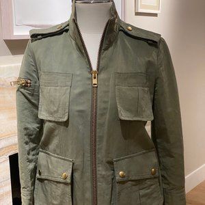 SMYTHE ARMY GREEN JACKET WITH GOLD SIZE 6